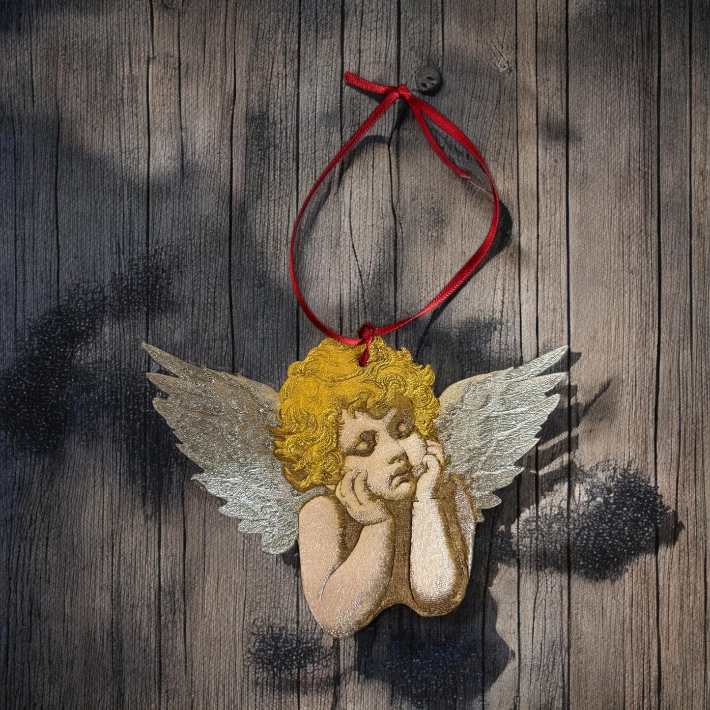 Absolutely Enchanting Valentine's Cherub Hanging Ornament