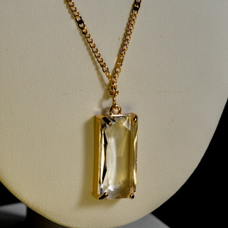 Stunning Gold Layered Necklace With Initial Engraving And Gem