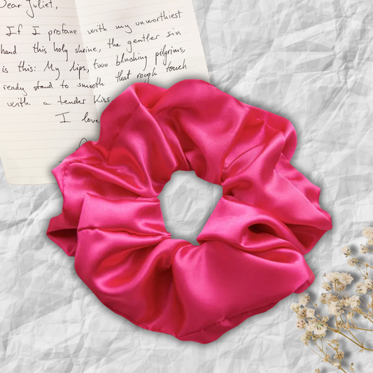 XL Jumbo Scrunchie in 'Margot' Dark Pink