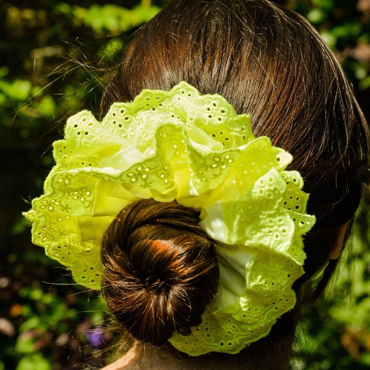 Firefly XL Scrunchie: Day-Glo Yellow Giant Hairpiece