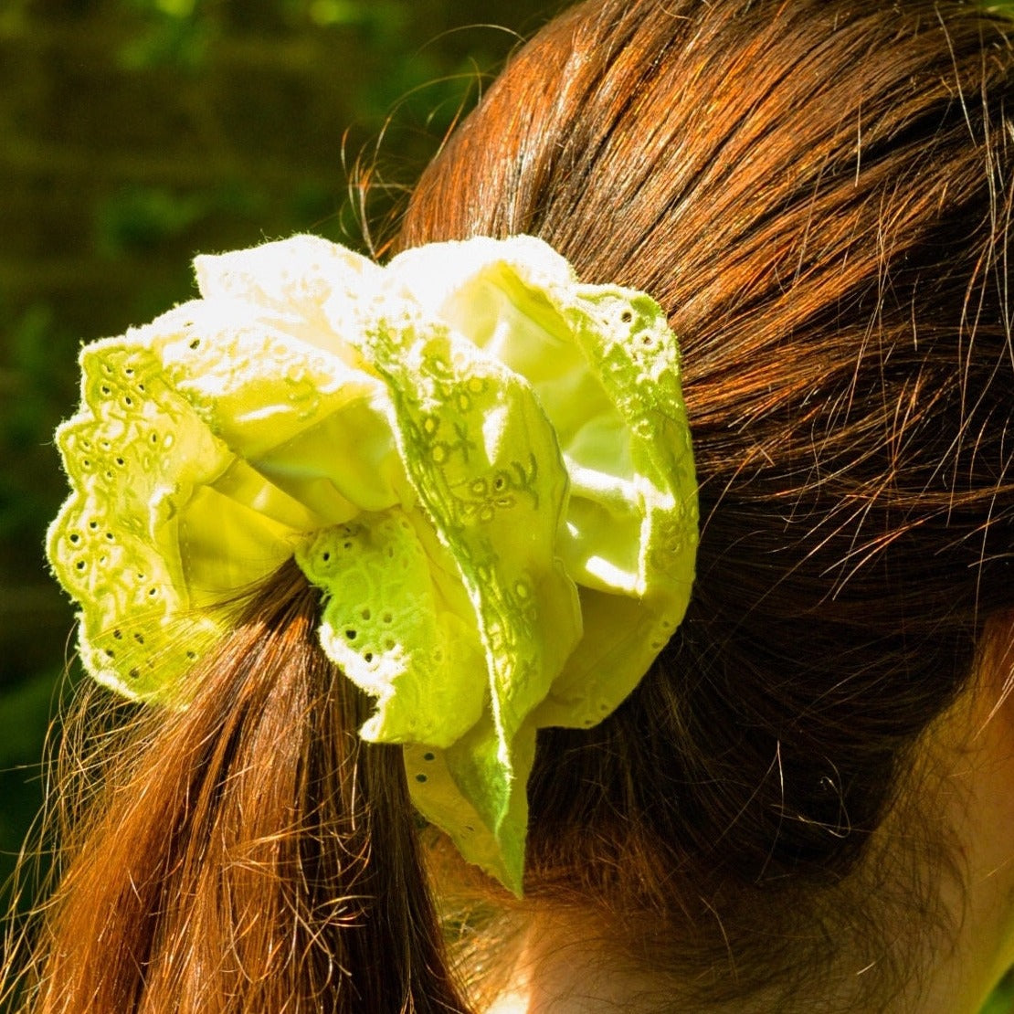 Firefly XL Scrunchie: Day-Glo Yellow Giant Hairpiece