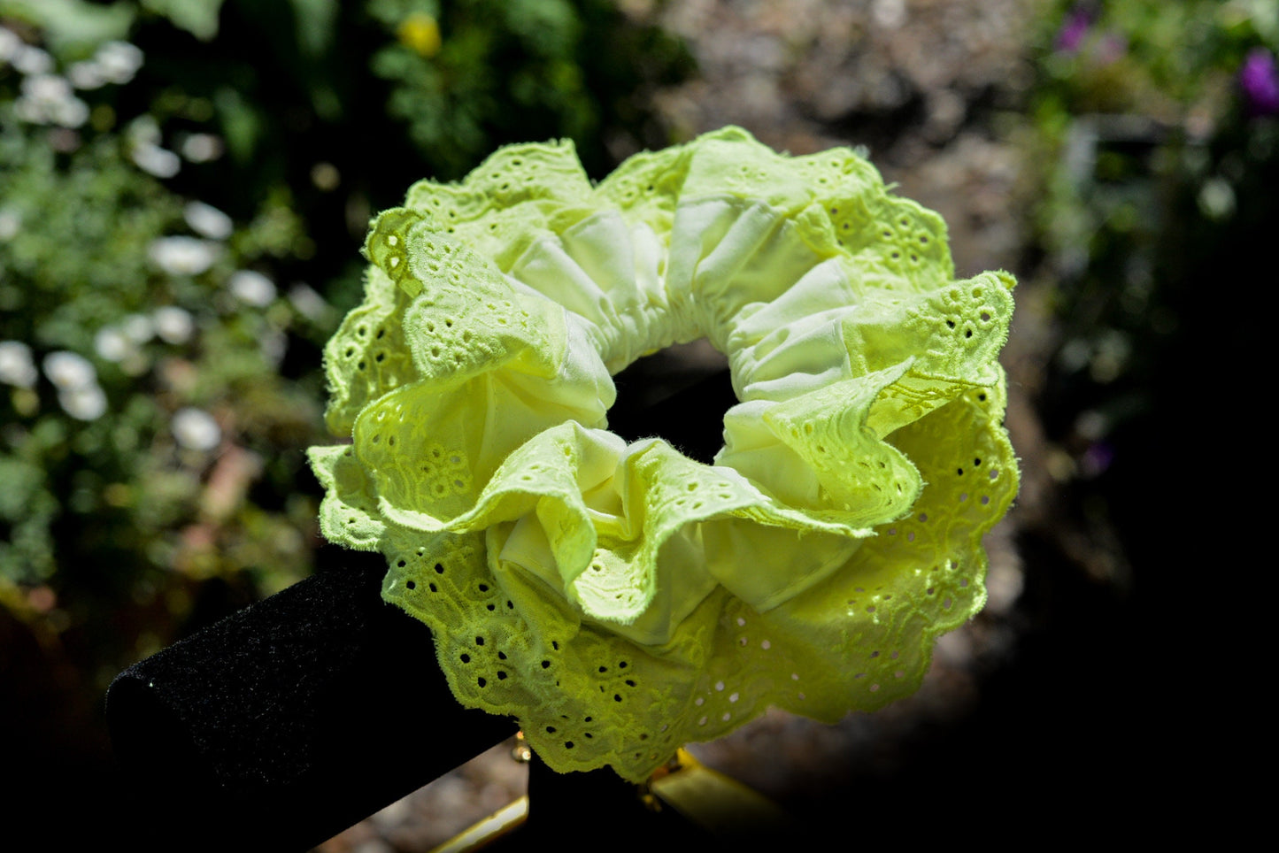 Firefly Yellow: Day-Glo XL Scrunchie - A Summer's Dream