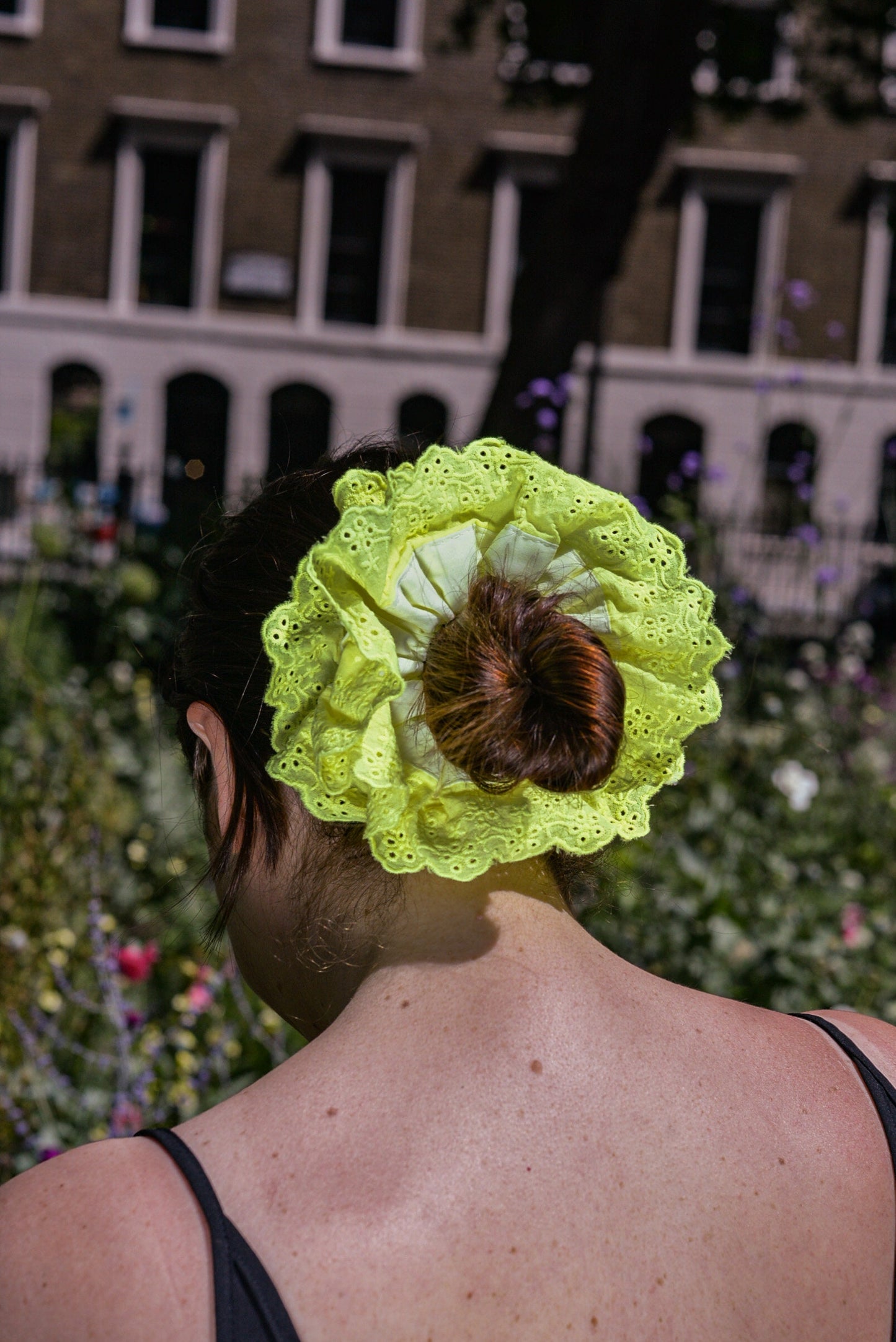 Firefly Yellow: Day-Glo XL Scrunchie - A Summer's Dream