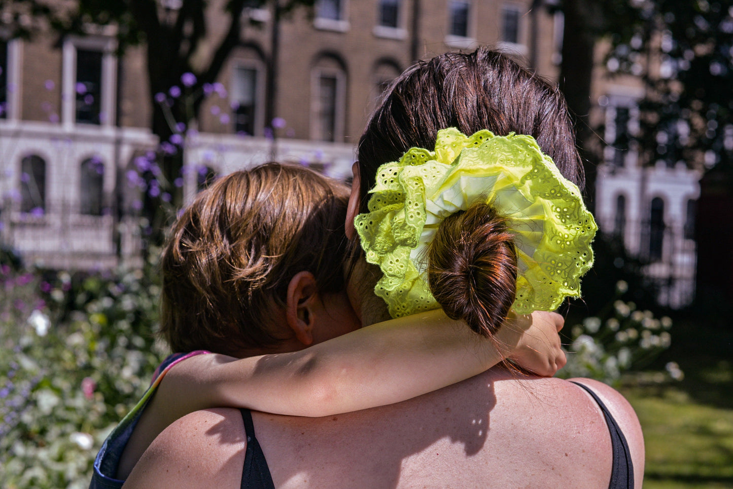 Firefly Yellow: Day-Glo XL Scrunchie - A Summer's Dream