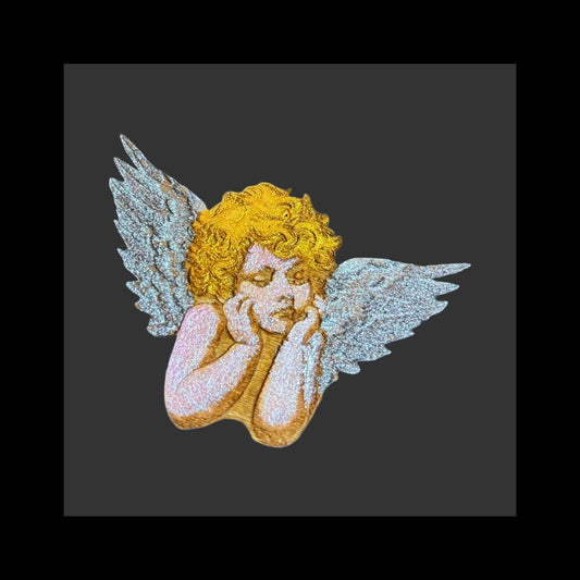 Absolutely Enchanting Handpainted Cherub broach