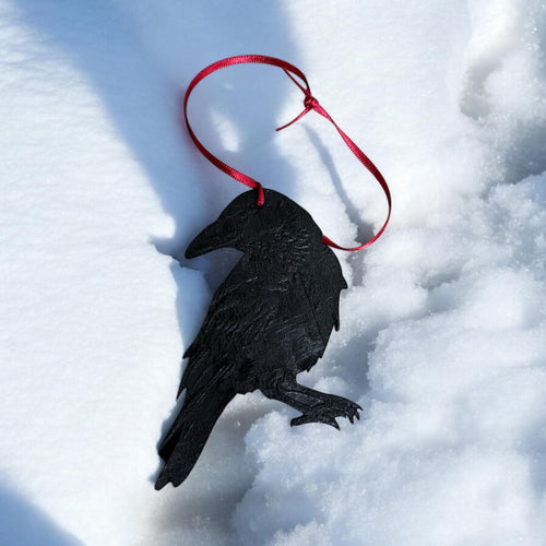 Absolutely Enchanting Gothic Raven Hanging Ornament