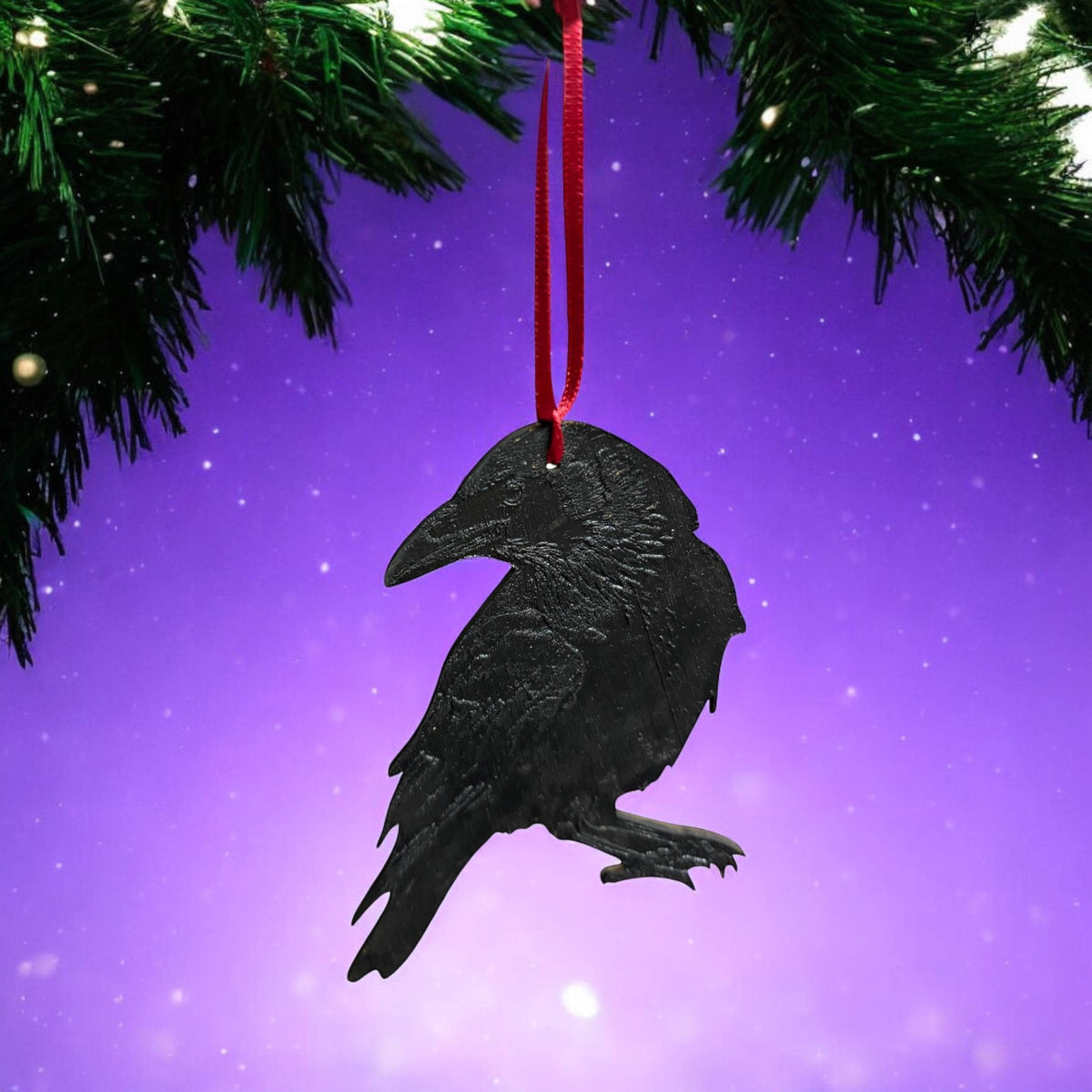 Absolutely Enchanting Gothic Raven Hanging Ornament
